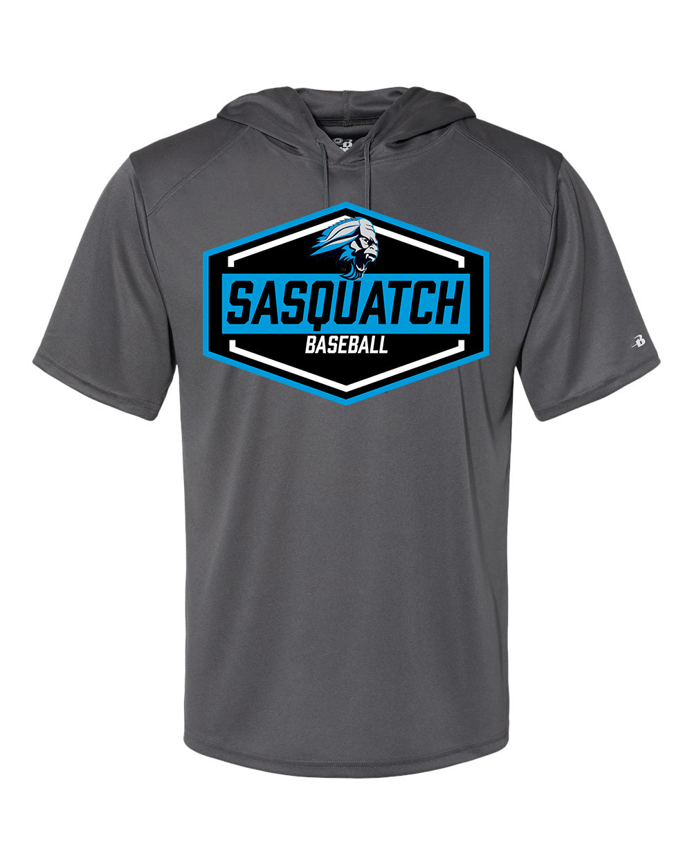 Sasquatch Men's B-Core Hooded Dri-Fit T-Shirt - Graphite