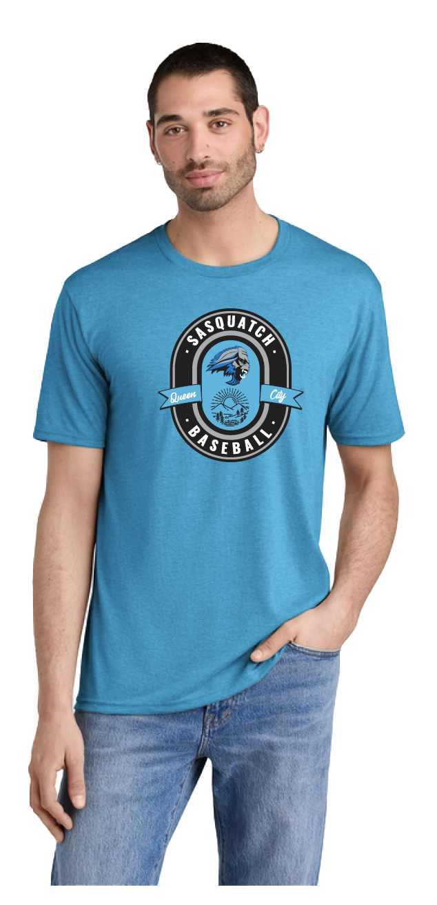 Sasquatch Oval Logo T-Shirt - Turquoise Frost