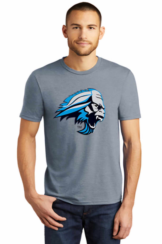 Sasquatch Men's Head Logo T-Shirt - Flint Blue Heather