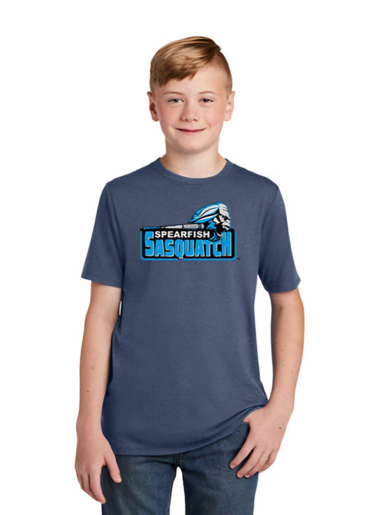 Sasquatch Youth Main Logo T-Shirt - Navy Frost