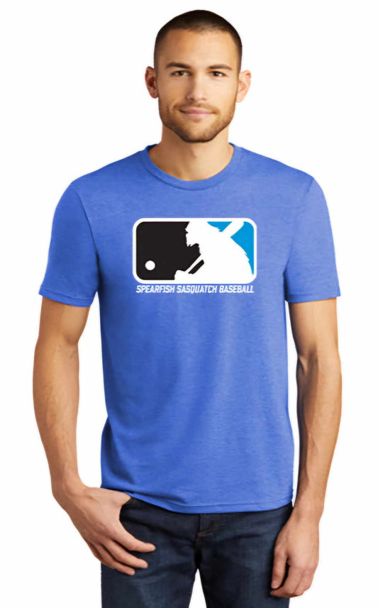Sasquatch Men's Mock MLB Logo T-Shirt - Royal Frost