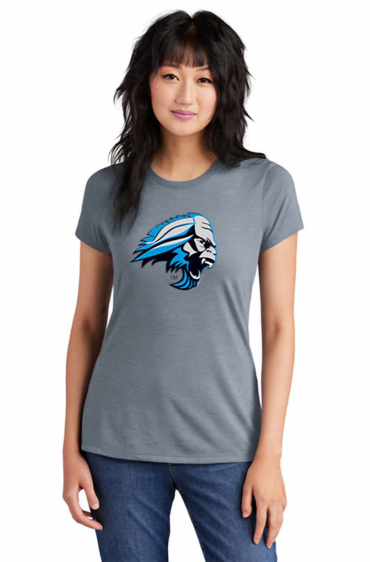 Sasquatch Women's Head Logo T-Shirt - Flint Heather Blue