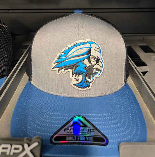 Sasquatch Trucker Hat (Heather Gray/Lt Charcoal/Ocean Blue)