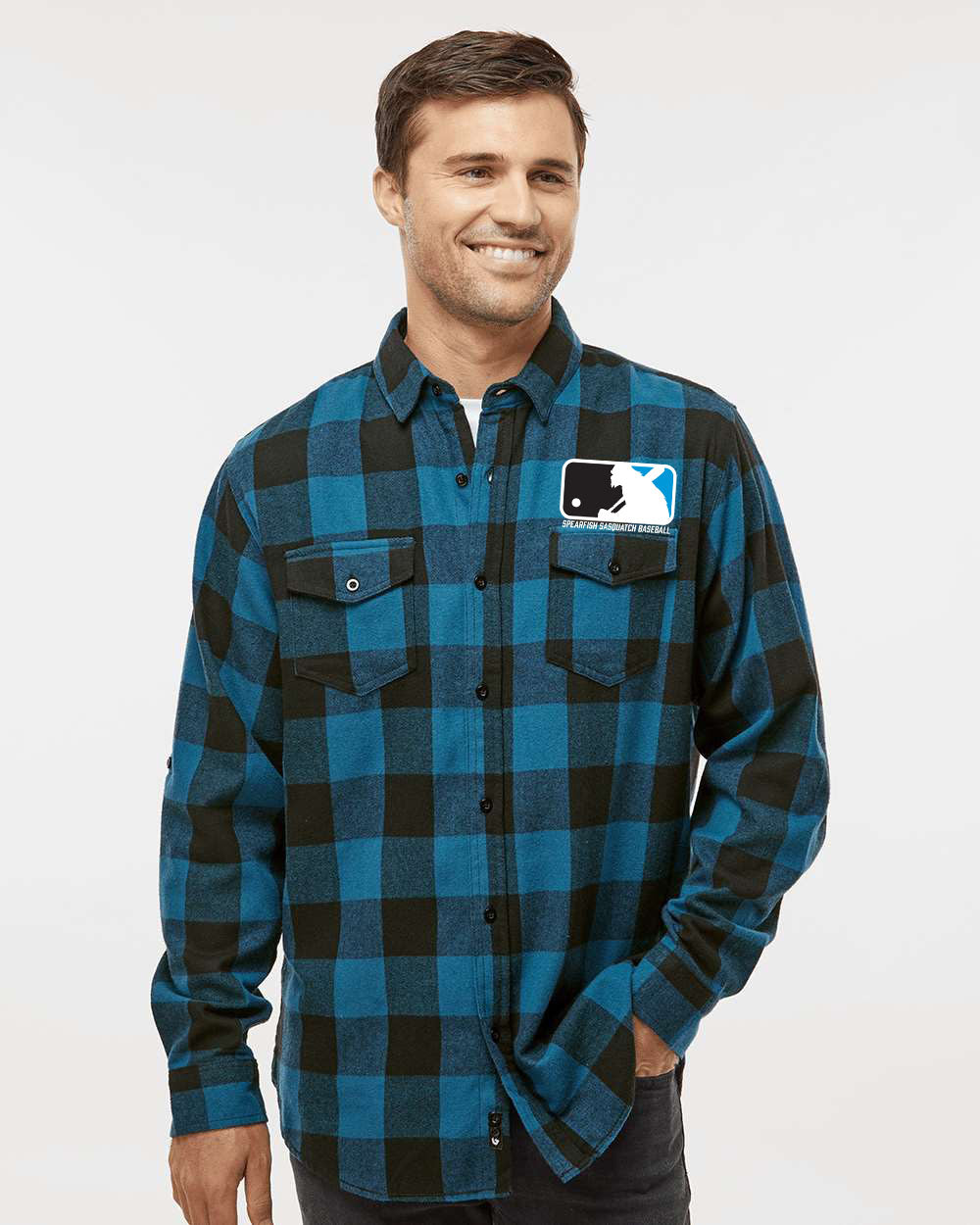 Sasquatch Flannel - Blue/Black Buffalo